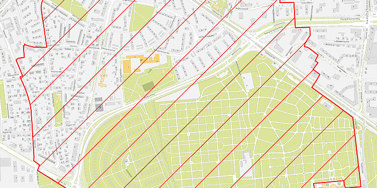Sperrzone wegen Kampfmittelfund am Westfriedhof im November 2025